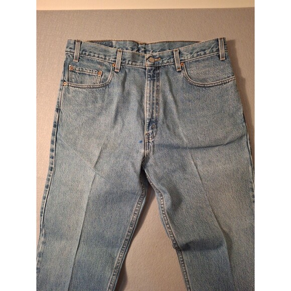 Vintage Levi's 505 Regular Fit Straight Leg Jeans Men's 38/30 Blue 1999 90s - Picture 2 of 15